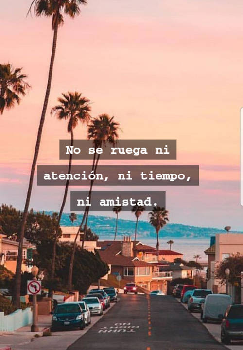 Frases para Reflexionar - No se ruega ni atención, ni tiempo, ni amistad.