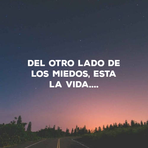 Frases de Motivacion - Del otro lado de los miedos, esta la vida....