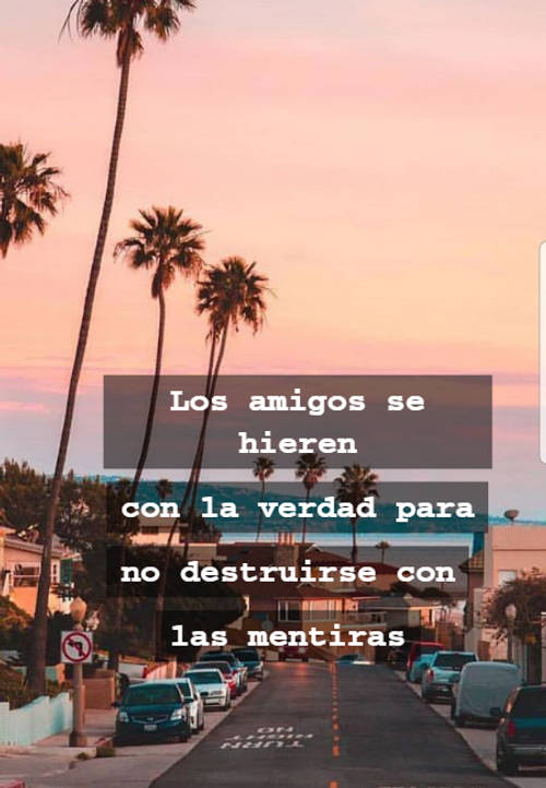 Frases para Reflexionar - Los amigos se hieren con la verdad para no destruirse con las mentiras