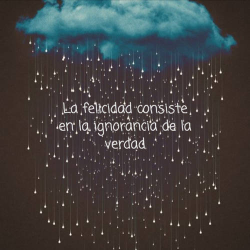 Frases de la Vida - La felicidad consiste en la ignorancia de la verdad