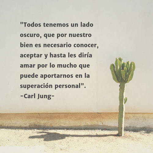 Frases & Citas Célebres - "Todos tenemos un lado oscuro, que por nuestro bien es necesario conocer, aceptar y hasta les diría amar por lo mucho que puede aportarnos en la superación personal". -Carl Jung-