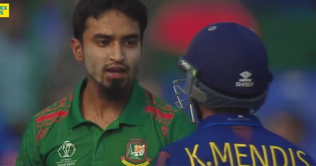 Kusal Mendis Gets Involved In Heated Exchange With Tanzim Hasan Sakib During BAN vs SL Clash