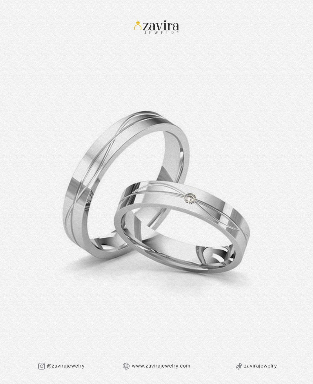 Cincin Kawin Raisa - 101 Couple Silver 925 4gr & Silver 925 4gr