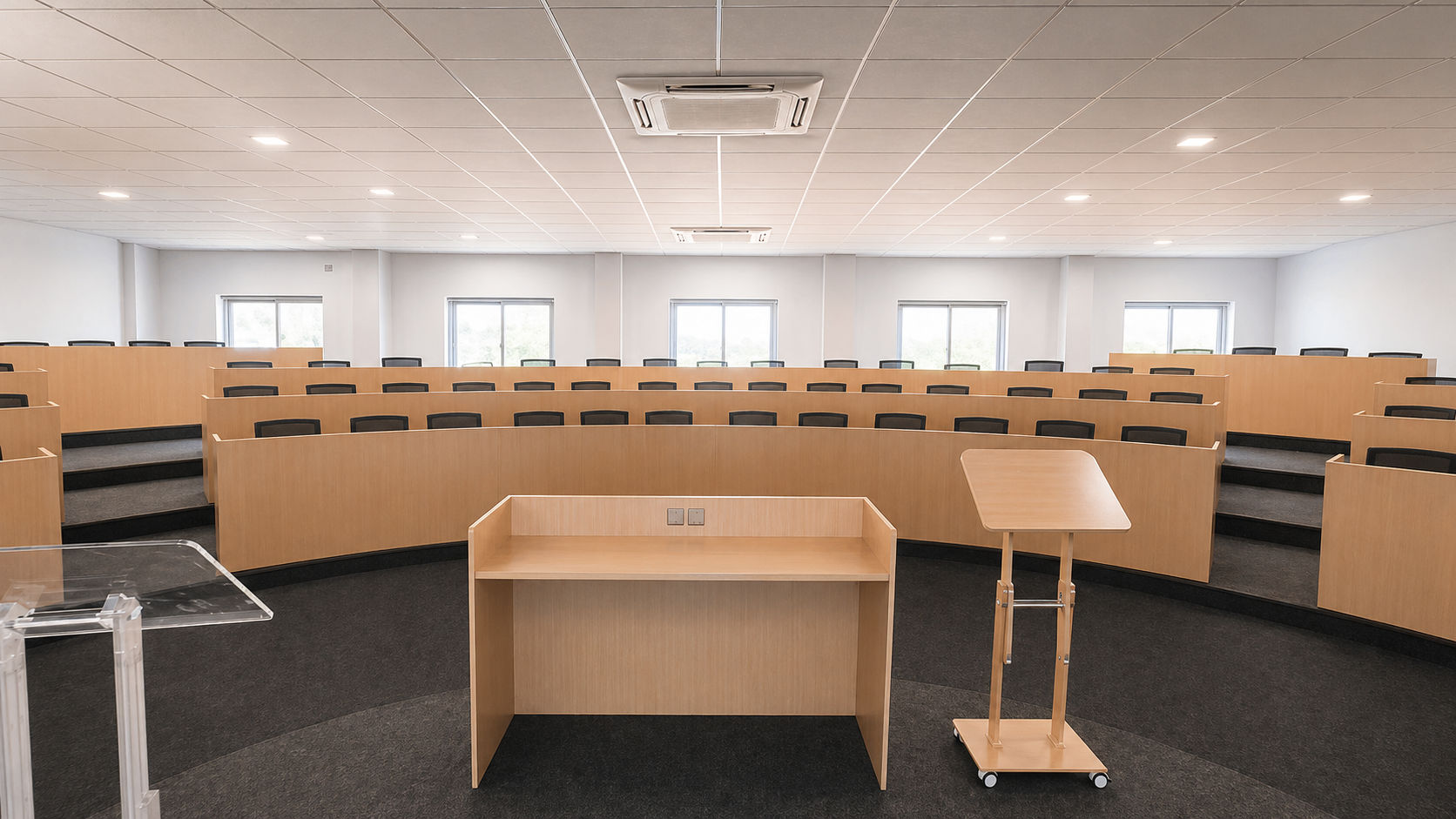 Smart lecture hall at IITDM Vizag Business School.
