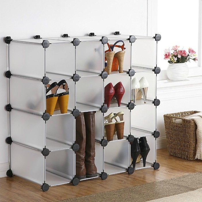 interlocking shoe organizer