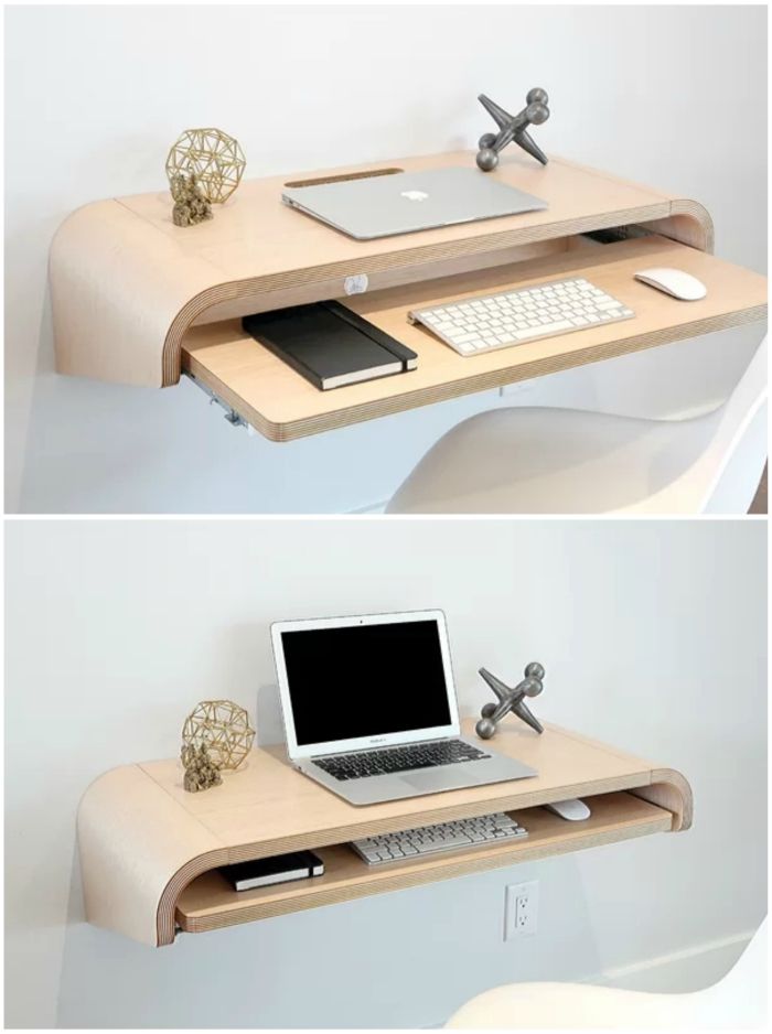 12 floating desks that look great and take up minimal space Living in