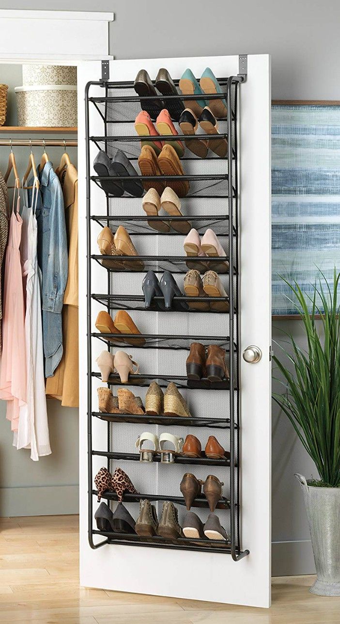 whitmor 36 pair over the door shoe rack