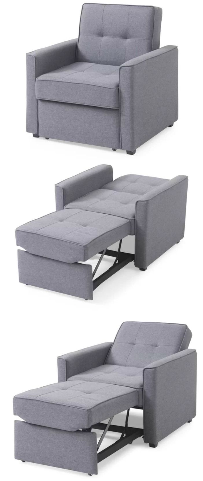 sleeper-chair-grey - Living in a shoebox
