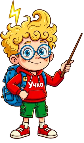 Учко обяснява урок
