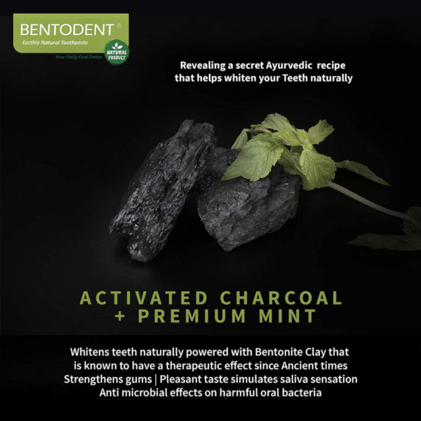 Bentodent Activated Charcoal Toothpaste