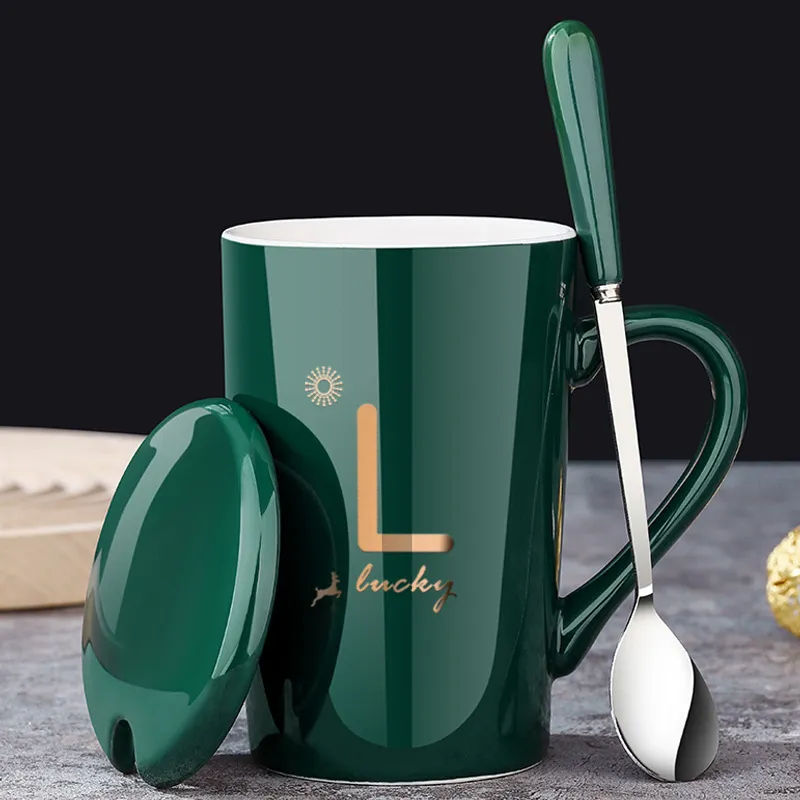 Ceramic Mug With Lid And Spoon  — photo 2