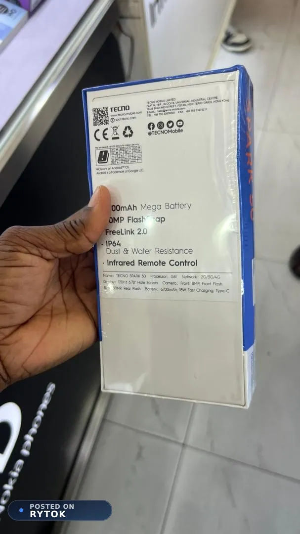 Tecno Spark 50 256GB / 4GB+8GB Extended) - 6700mAh Battery — photo 2