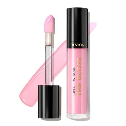 Revlon Super Lustrous The Gloss, Non-Sticky, High Shine Glossy Finish, Lightweight Moisture Enriched With Agave, Moringa Oil Capuacu Butter - Sky Pink(207), 3.8ml