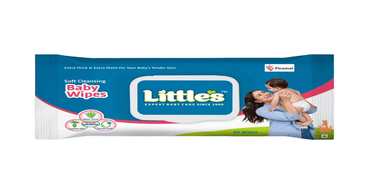 Instamart : Little's Soft Baby Skincare Wipes (Aloe Vera, Jojoba Oil, Vitamin C) 80 Pieces Pack