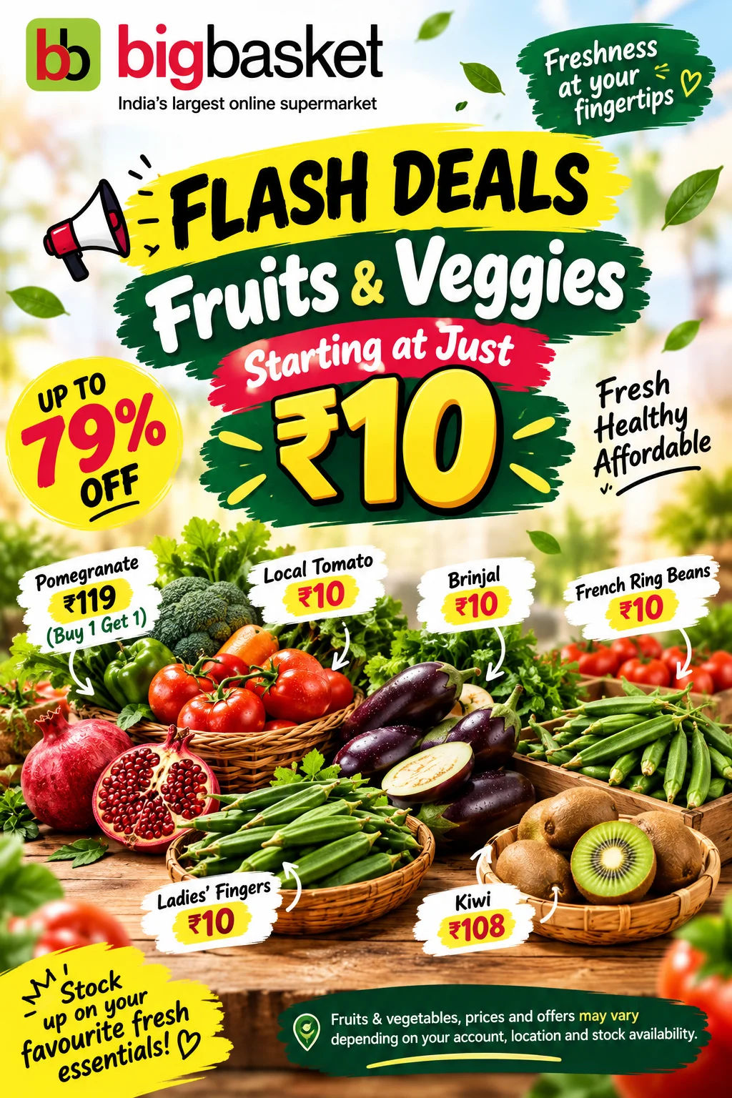 ₹10 MEIN SABZI?! BigBasket Flash Deals Are Crazy!