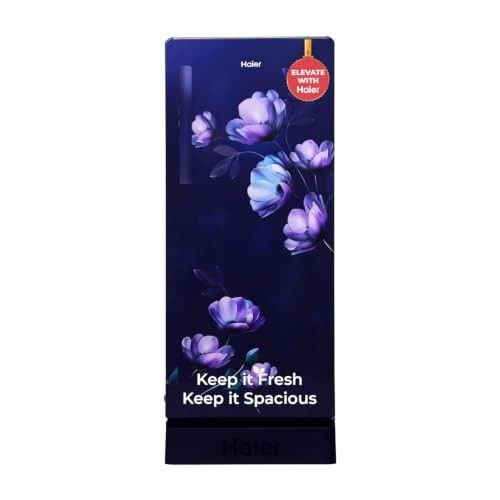 Haier 190 L 4 Star Direct Cool Single Door Refrigerator with Fast Ice Making(HED-204TMIBA-N, Marine Ivy, Base Stand Drawer, 2026 Model)