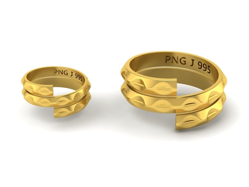 PNG Jewellers 1.5 gram Vedhani Gold Ring 24 kt (995) @ 15986 using PNB CC