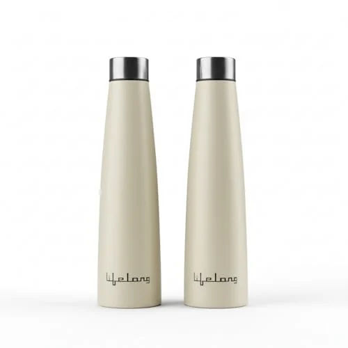 Lifelong 900ml Stainless Steel Water Bottle Set of 2