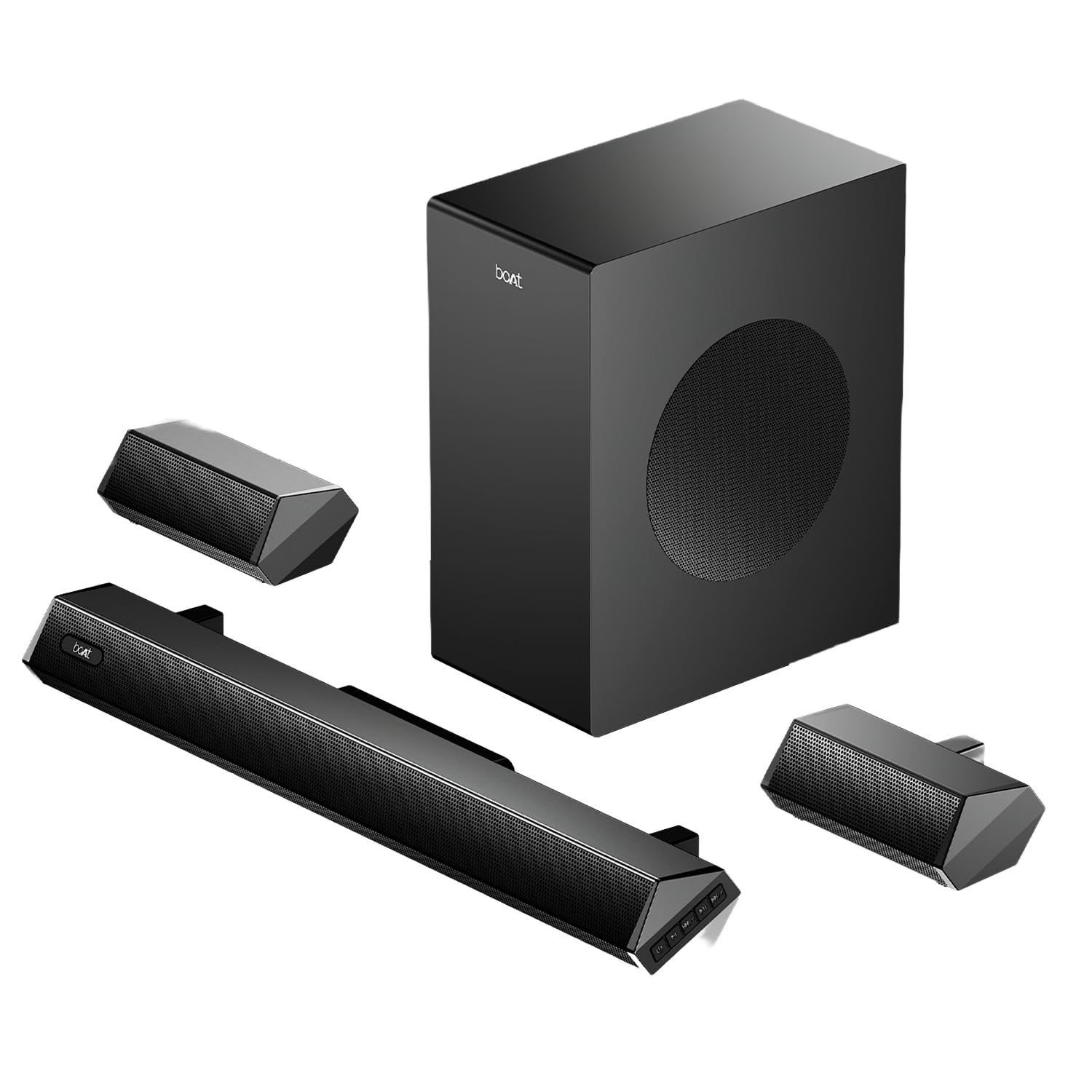 boAt Aavante Bar Prime B300 with Subwoofer and Dual Rear Speakers, 300W RMS Output