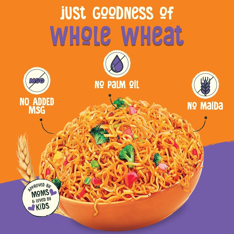 WickedGud Nourishing Instant Noodles Range Assorted | No Maida | No Palm Oil | No MSG | High Protein | High Fibre | Cholesterol Free, 240 grams x 3