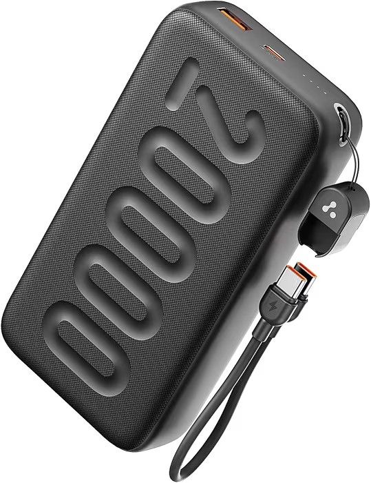 Ambrane 20000mAh Powerbank with in-Build Type C Cable, 22.5W Fast Charging, USB & Type C Output, Power Delivery, Quick Charge for iPhone, Android Mobile & Tablets, Earbuds, (Stylo N20, Black) : Amazon.in: Electronics