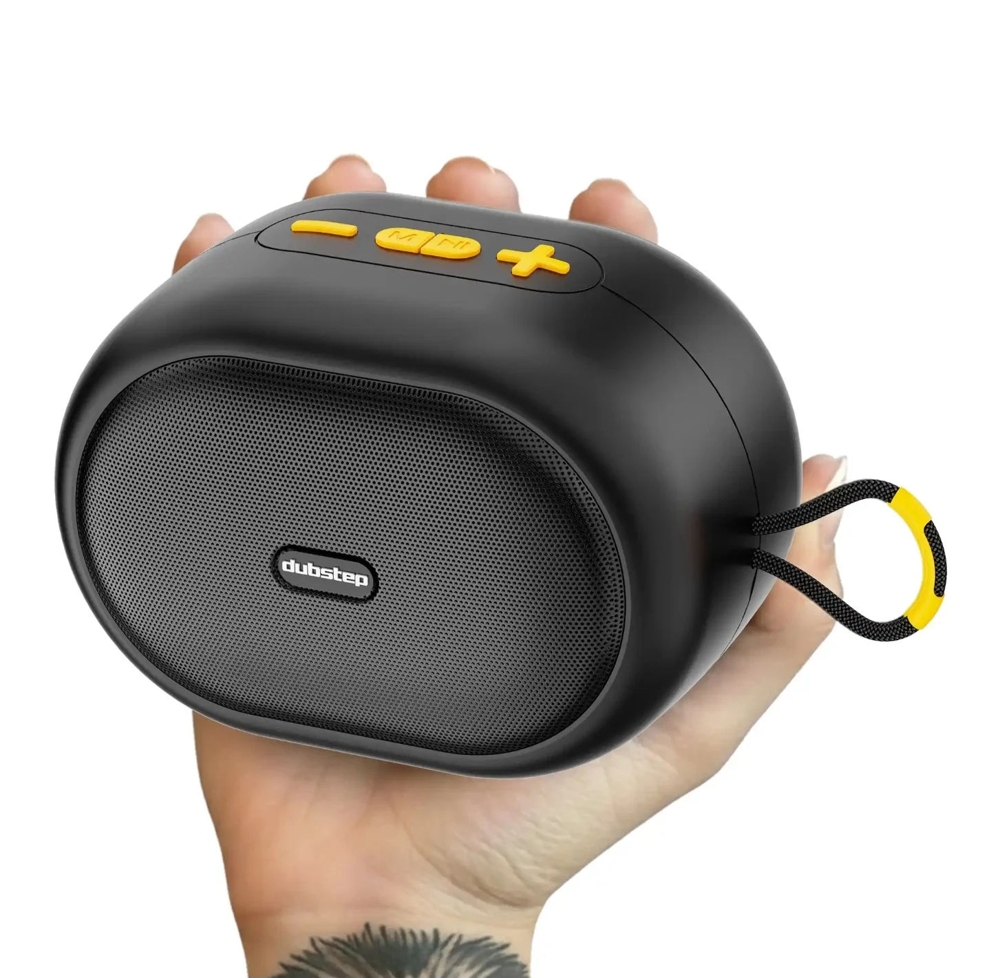 Dubstep Pop 1200 Wireless Speaker | 12W Output | 16 Hrs Playtime | 52 mm Drivers | TWS Pairing | Black
