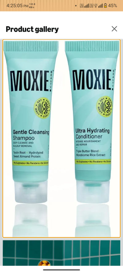 Moxie Beauty Rinse & Shine Shampoo and Conditioner Combo | 2 x 10ml
