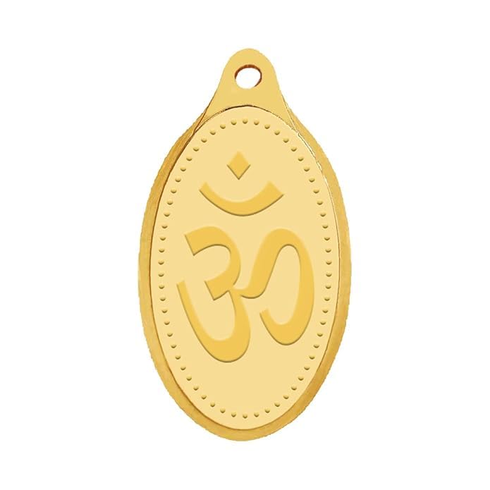 WHP Jwellers 24kt (999) 2 gram OM Yellow Gold Om Pendant @ 29120