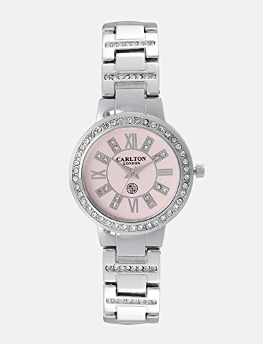 Carlton london Analog Pink Dial Women's Watch-CL012SPIS