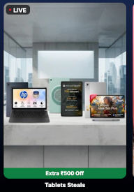 Extra ₹500 off on Tablets