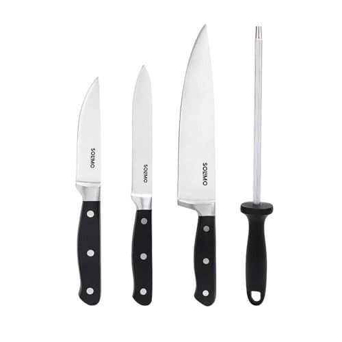 Solimo Premium High-Carbon Stainless Steel Kitchen Knife Set,