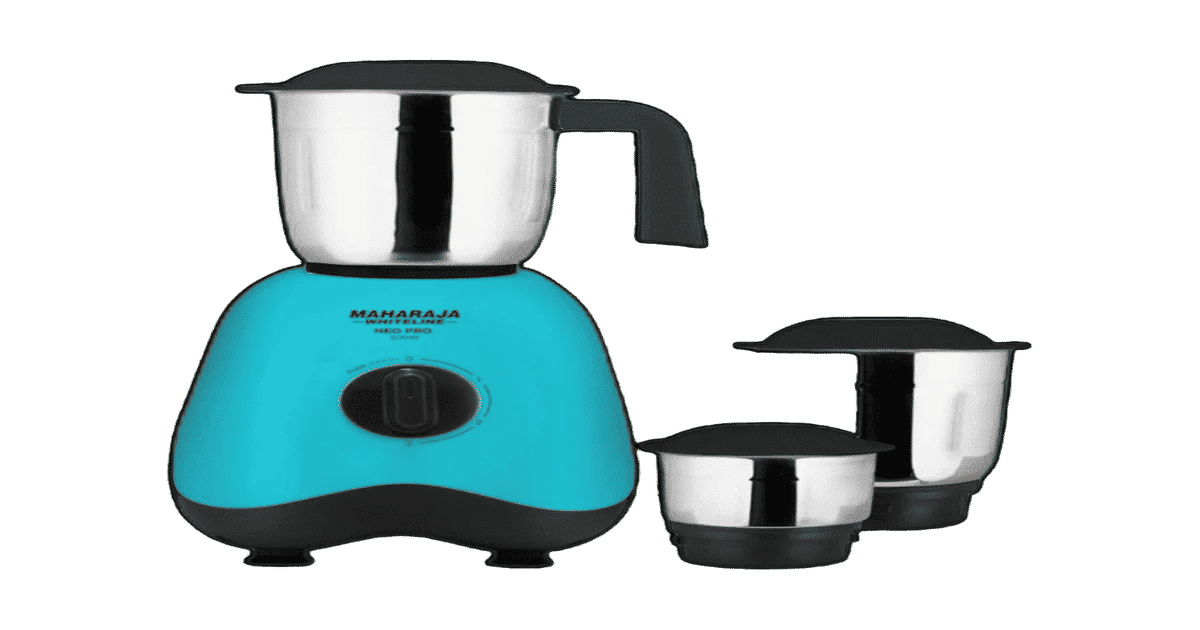 Maharaja Whiteline Neo Pro MX-261 Mixer Grinder, 3 Jars, 500W, Stainless Steel Blade