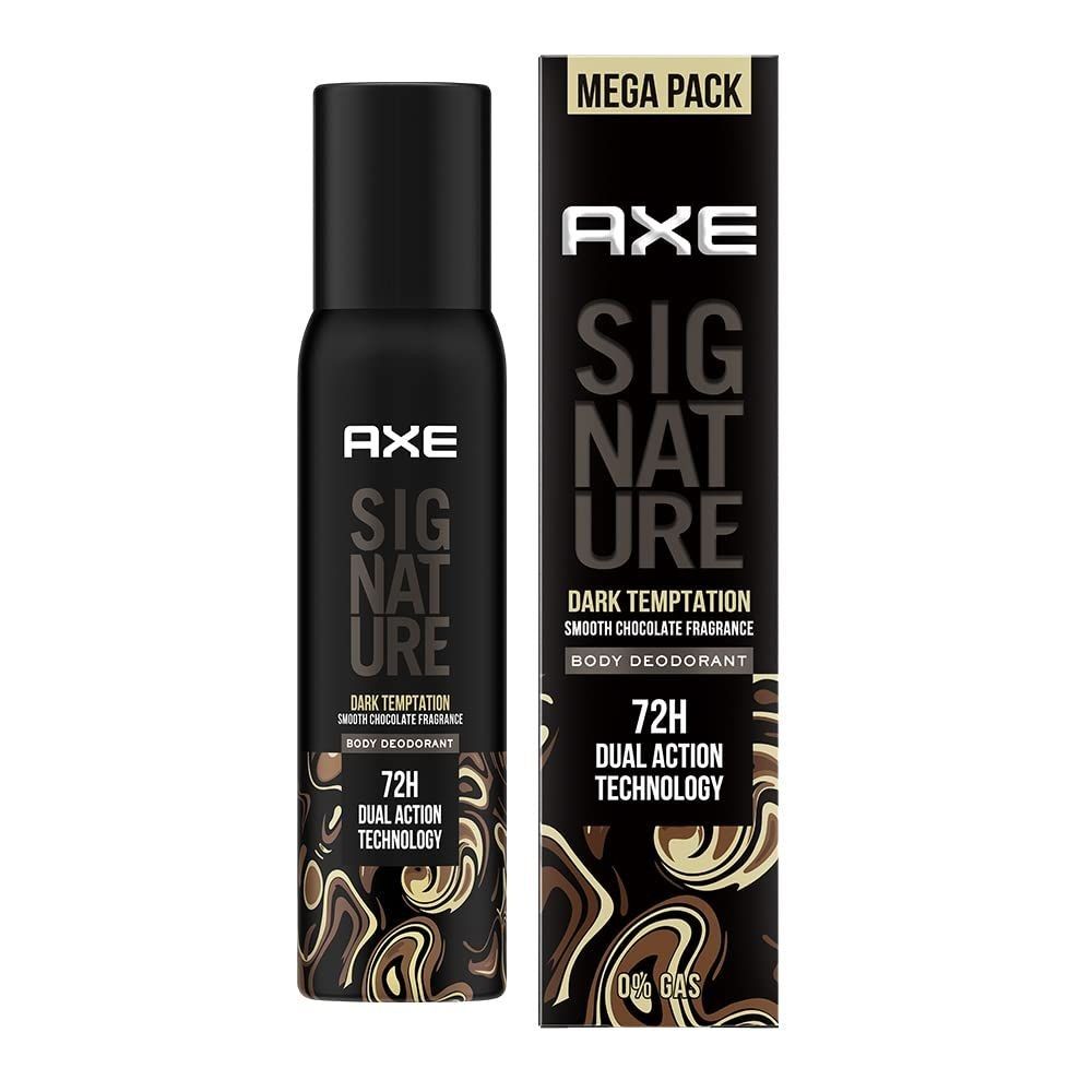 AXE Signature Dark Temptation Deodorant Long Lasting No Gas Body Perfume For Men 200 Ml