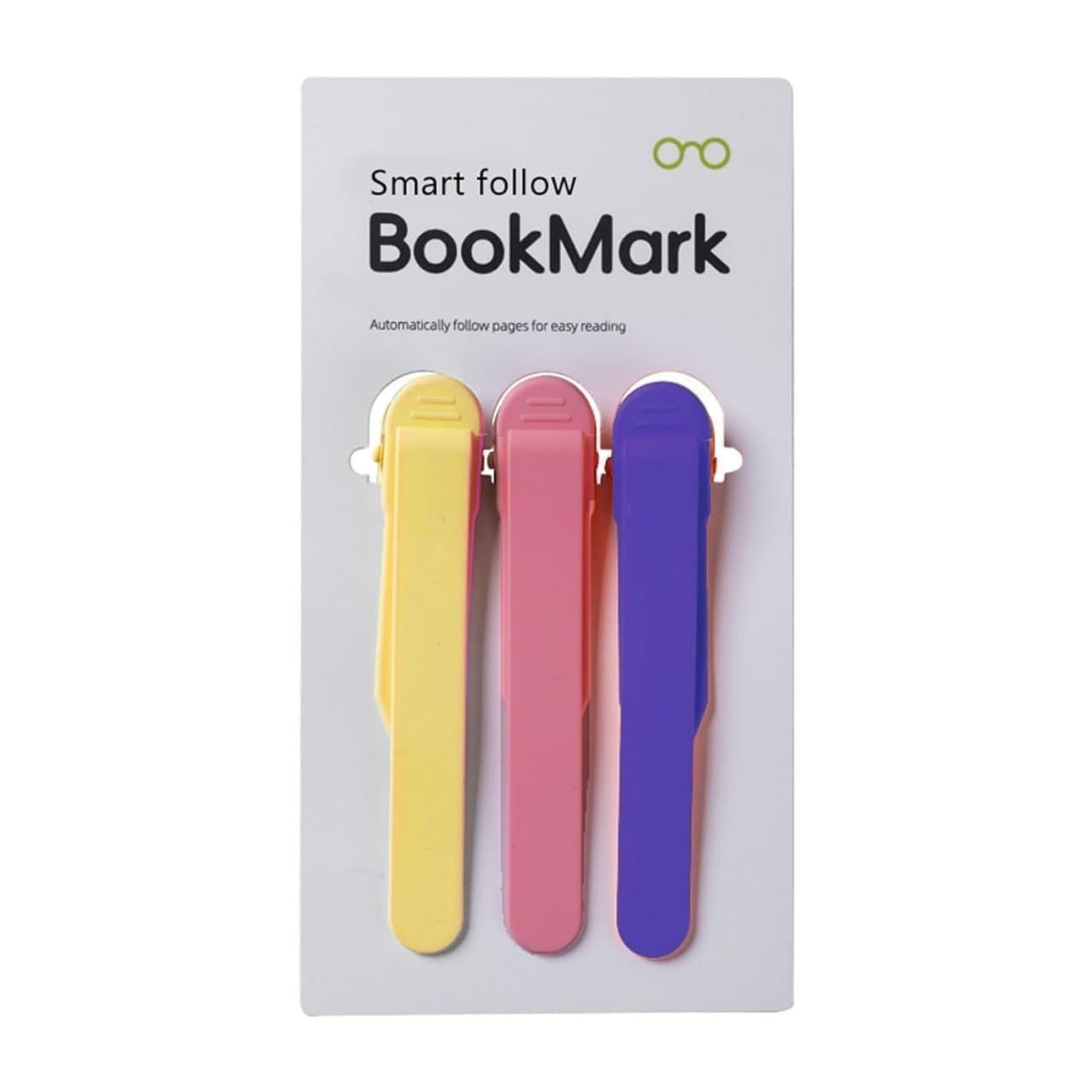 Silicone Automatic Bookmark 3 Pcs | Self Holding Page Keeper | Flexible | Readers Kids Women Men