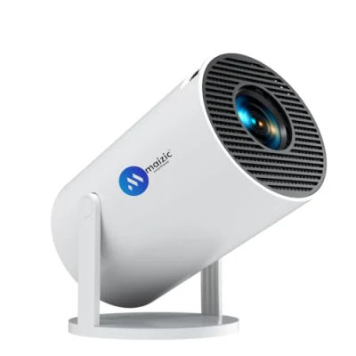Maizic Smarthome 4K Android Projector with Auto Keystone, 150” Display, 2000 Lumens - Built-in Netflix, Prime Video, YouTube & More (Android 13, WiFi, Bluetooth, Miracast, Screencast, HDMI)