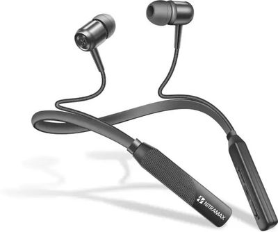 Nitramax V5.4 Wireless Bluetooth Neckband Earphones with HD Mic & Deep Bass