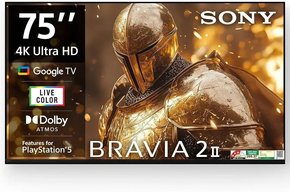 Sony 189 cm (75 inches) BRAVIA 2M2 Series 4K Ultra HD Smart LED Google TV K-75S25BM2
