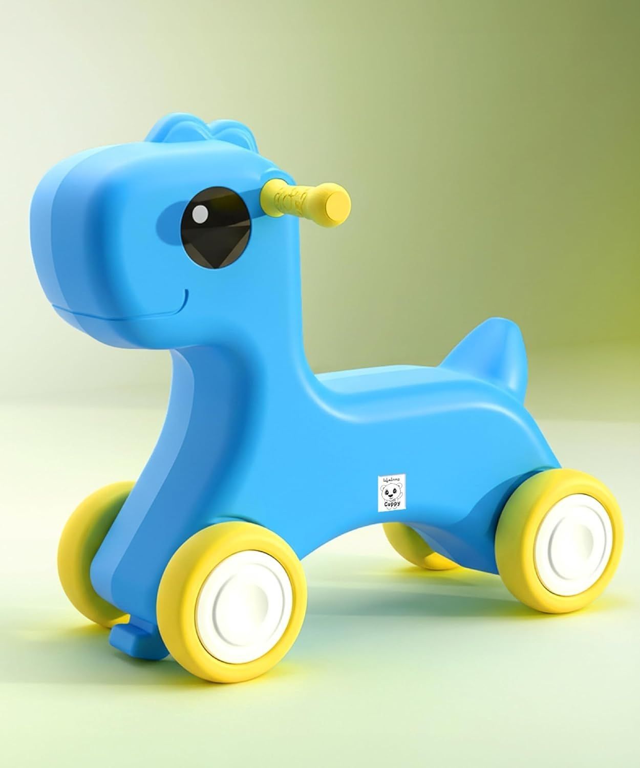 Horse Rideon for Kids 1+ Yrs|Sturdy, Round Edges Push Ride|Safe & Durable, Load Capacity 35kg|Indoor & Outdoor Play Toy Vehicle for Boys & Girls