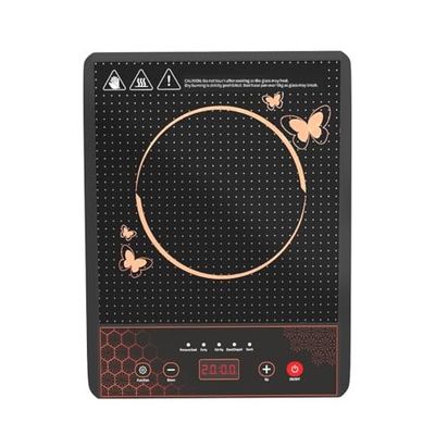 CELLECOR ICT02CE 2000 Watts Induction Cooktop with Auto-Switch Off | 5 Preset Modes | Soft Push Button Control | Overheat Protection | Frameless Operation | Easy-to-Clean- Surface |1-Year Warranty