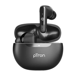 PTron Bassbuds Vibe w/ 34hrs Playtime, Mobile App, Clear Calls, 1...more