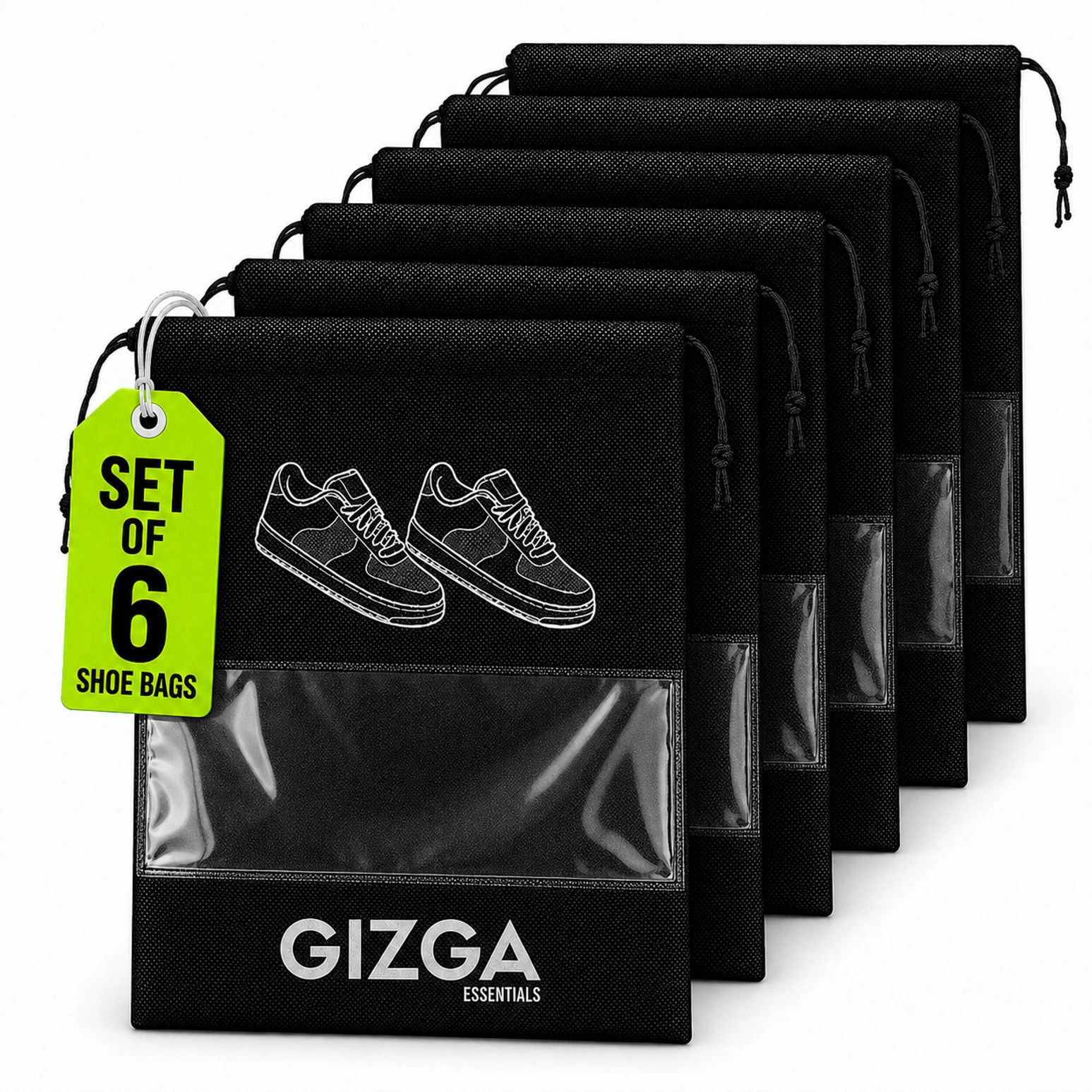 Gizga Essentials Shoe Bags Pack of 6 @ ₹119 Only | 78% OFF | Cheapest Ever!