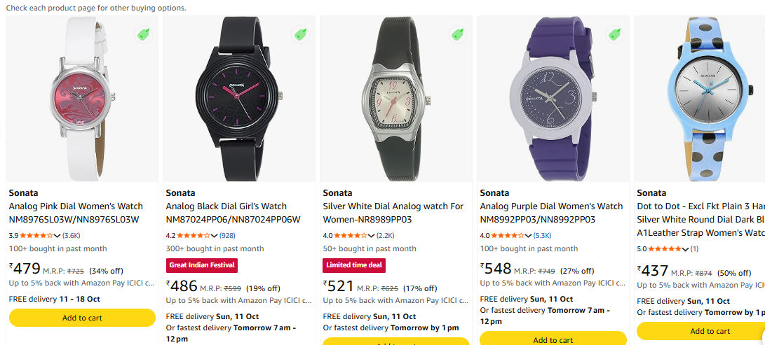 Sonata Analog Pink Dial Women's Watch | White Leather Strap Casual Wrist Watch (NM8976SL03W)