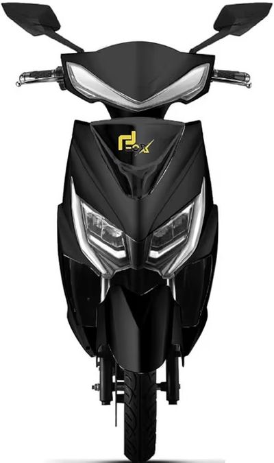 EOX E2 Low Speed Electric Scooter Non RTO with 60-70Km Range, Portable Lithium Battery & Charger (Black Colour)