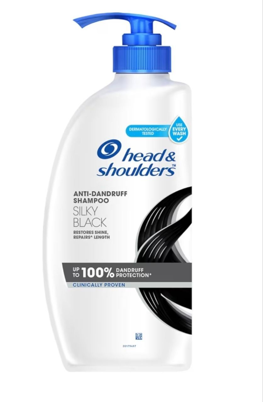 Head & Shoulders Silky Black Anti-Dandruff Shampoo for Sensitive Scalp, 650ml