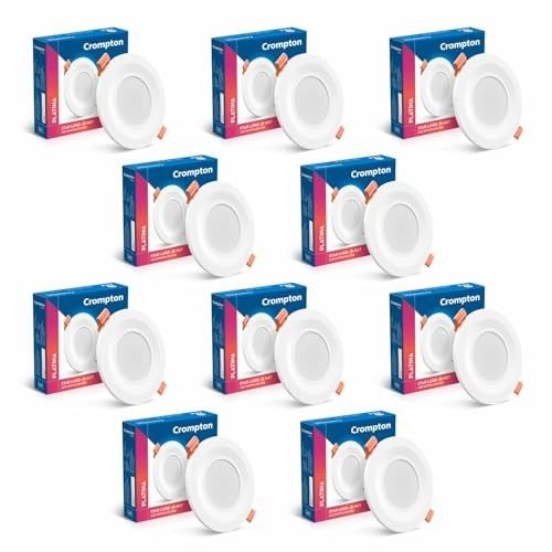 Crompton Star Lord JBNXT Junction Box Downlighter | 5W | Round | Red | Pack of 10