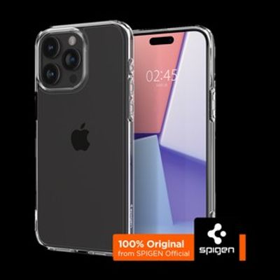 Spigen Ultra Hybrid Back Cover for Apple iPhone 15 Pro Max (Transparent, Thermoplastic Polyurethane, Polycarbonate)