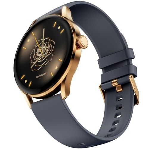 Fire-Boltt Glitz Women Smart Watch with 1.19” AMOLED Display, Bluetooth Calling,IP68 Waterproof Midnight Navy