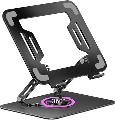 ZEBRONICS NS3000 PRO 360° Rotatable Laptop Stand, Supports up to 17” (43cm) Laptops, Tablets, Supports Max 5kg,