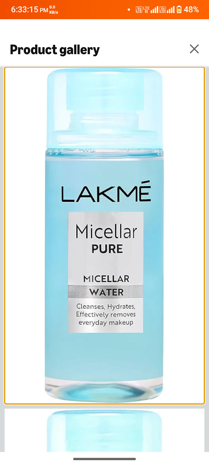 Lakme Micellar Water: Hydrating & Soothing Face Cleanser | Gentle Makeup Remover, Micellar Cleansing Water 200ml