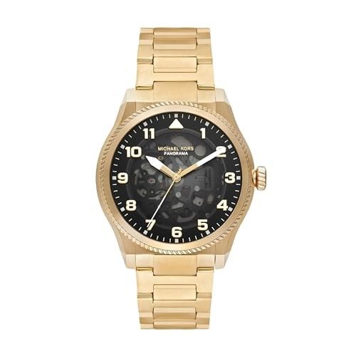 Michael Kors Panorama Gold Automatic Stainless Steel Watch MK9218